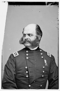 Ambrose Burnside. The Battle of the Crater provided a good reason to get him out of the Army of the Potomac once and for all (Library of Congress). 