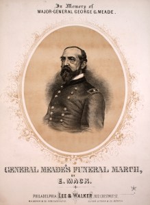 A piano piece written to commemorate the death of Major General George Gordon Meade in 1872 (Johns Hopkins).