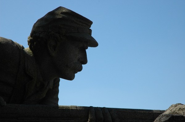 The 96th PA monument on Wheatfield Road