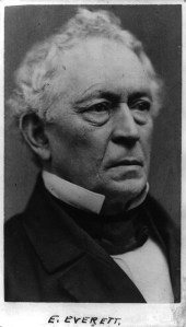 Edward Everett, the man who spoke before Lincoln at Gettysburg and therefore forever doomed to be a footnote to history (Library of Congress).