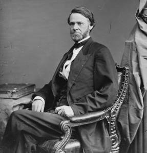 Senator John Sherman. His resemblance to his older brother, the general, is striking (via Wikipedia).