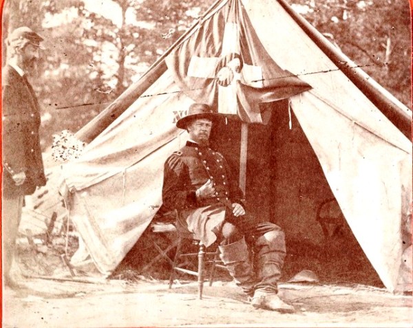 This photograph of Horatio Wright was half of a stereographic image titled "General Wright, Commander of the "Bloody Sixth Corps" (Library of Congress).