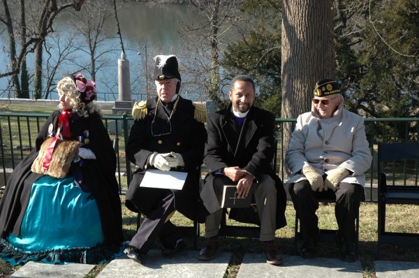 The speakers at this year's graveside ceremony (Tom Huntington photo).