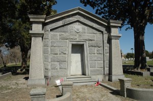 The Mahone mausoleum at Blandford Cemetery.
