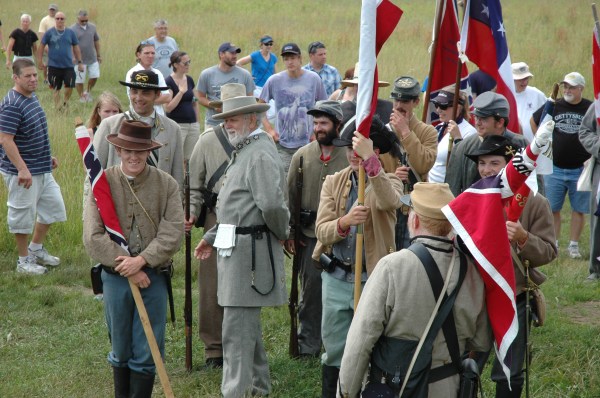 Modern rebels at Gettysburg, 152 years later (Tom Huntington photo).